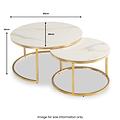 Mira-Kass-Gold-Marble-Effect-Coffee-Table-Set from Roseland Furniture