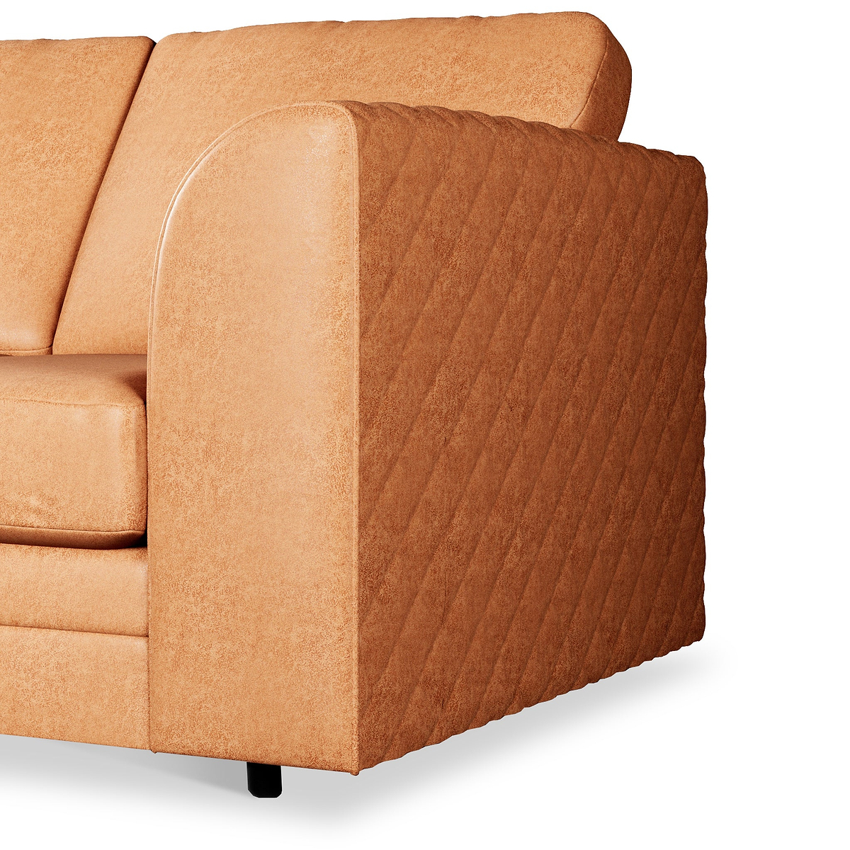 Colby Faux Leather Corner Sofa