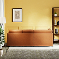 Colby Faux Leather Corner Sofa