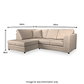 Colby Faux Leather Corner Sofa