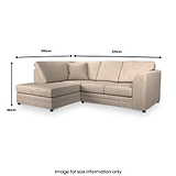 Colby Faux Leather Corner Sofa