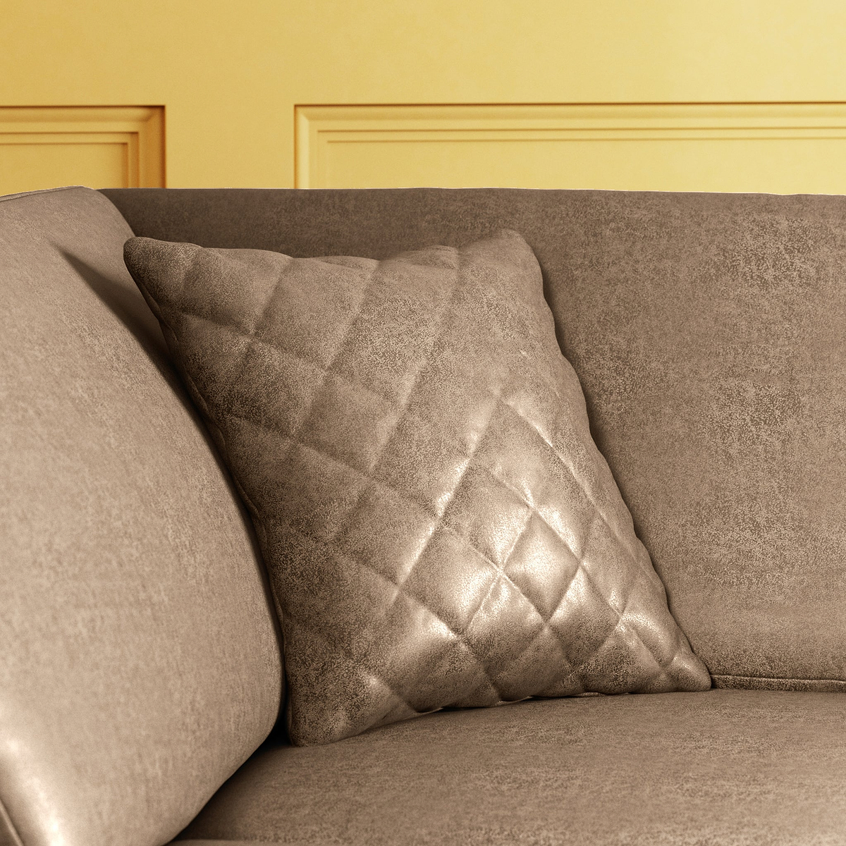 Colby Faux Leather Corner Sofa