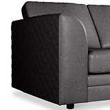Colby Faux Leather Corner Sofa