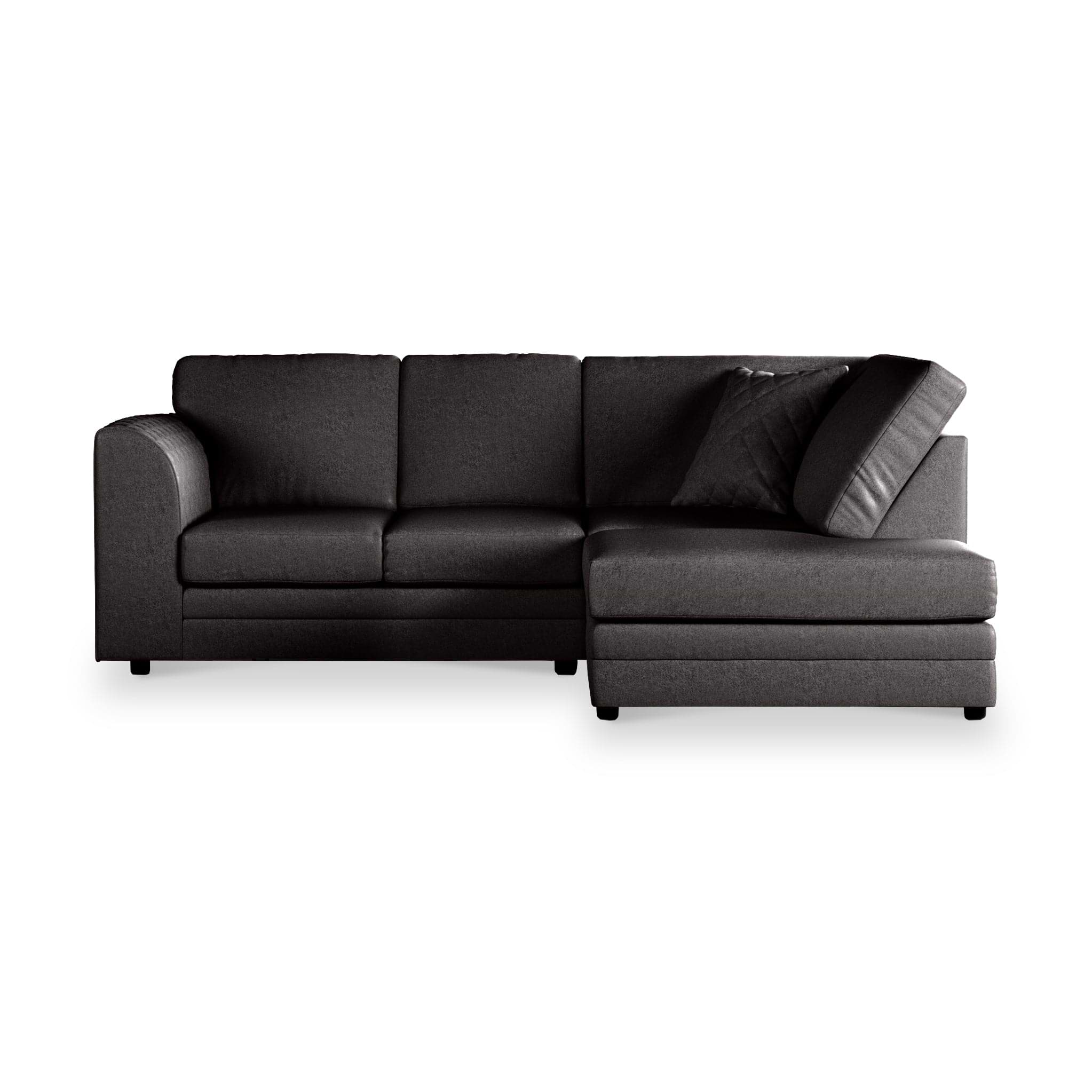 Colby Faux Leather Corner Sofa