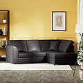 Colby Faux Leather Corner Sofa