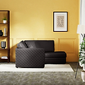 Colby Faux Leather Corner Sofa