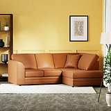 Colby Faux Leather Corner Sofa