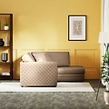 Colby Faux Leather Corner Sofa