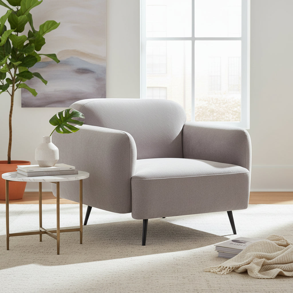 Quintrell Grey Armchair from Roseland Furniture