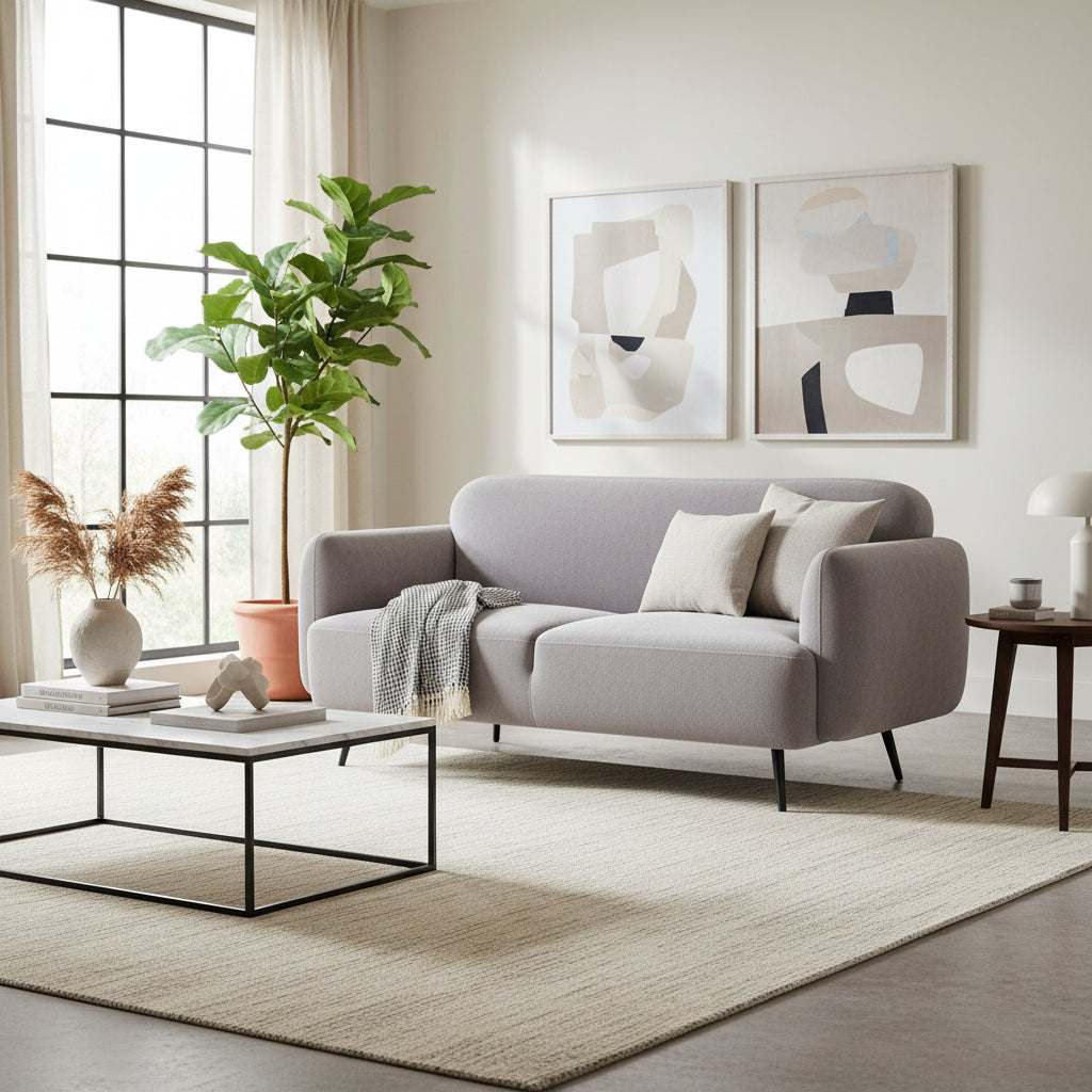 Quintrell Grey 2 Seater Sofa from Roseland Furniture