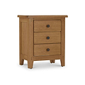 Broadway Oak Bedside Table from Roseland Furniture