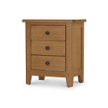 Broadway Oak Bedside Table from Roseland Furniture