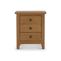 Broadway Oak Bedside Table from Roseland Furniture