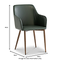 Viktor-Faux-Leather-Quilted-Dining-Armchair from Roseland Furniture