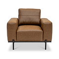 Umber Faux Leather Armchair from Roseland Furniture