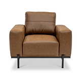 Umber Faux Leather Armchair from Roseland Furniture