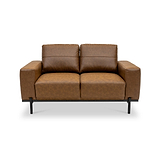 Umber Faux Leather 2 Seater Sofa from Roseland Furniture