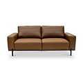 Umber Faux Leather 3 Seater Sofa from Roseland Furniture