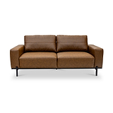 Umber Faux Leather 3 Seater Sofa from Roseland Furniture