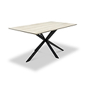 Barlo 160cm Travertine Effect Dining Table from Roseland Furniture