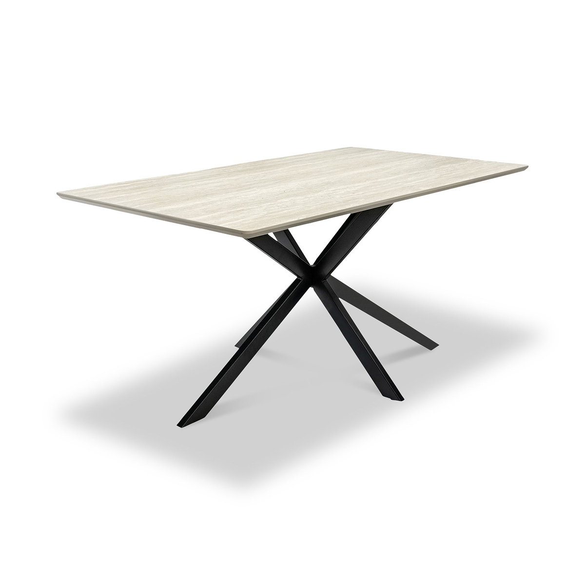 Barlo 160cm Travertine Effect Dining Table from Roseland Furniture