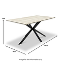 Barlo 160cm Travertine Effect Dining Table from Roseland Furniture