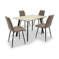 Barlo 120cm Travertine Effect Dining Table from Roseland Furniture