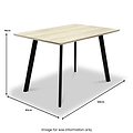 Barlo 120cm Travertine Effect Dining Table from Roseland Furniture