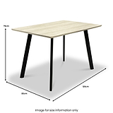 Barlo 120cm Travertine Effect Dining Table from Roseland Furniture