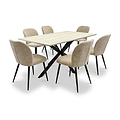 Mirella Textured Fabric Dining Chair from Roseland Furniture