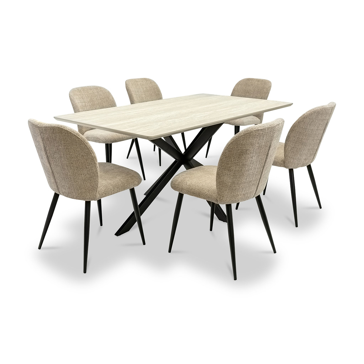 Mirella Textured Fabric Dining Chair from Roseland Furniture