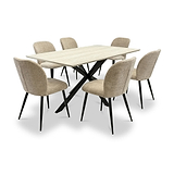 Mirella Textured Fabric Dining Chair from Roseland Furniture