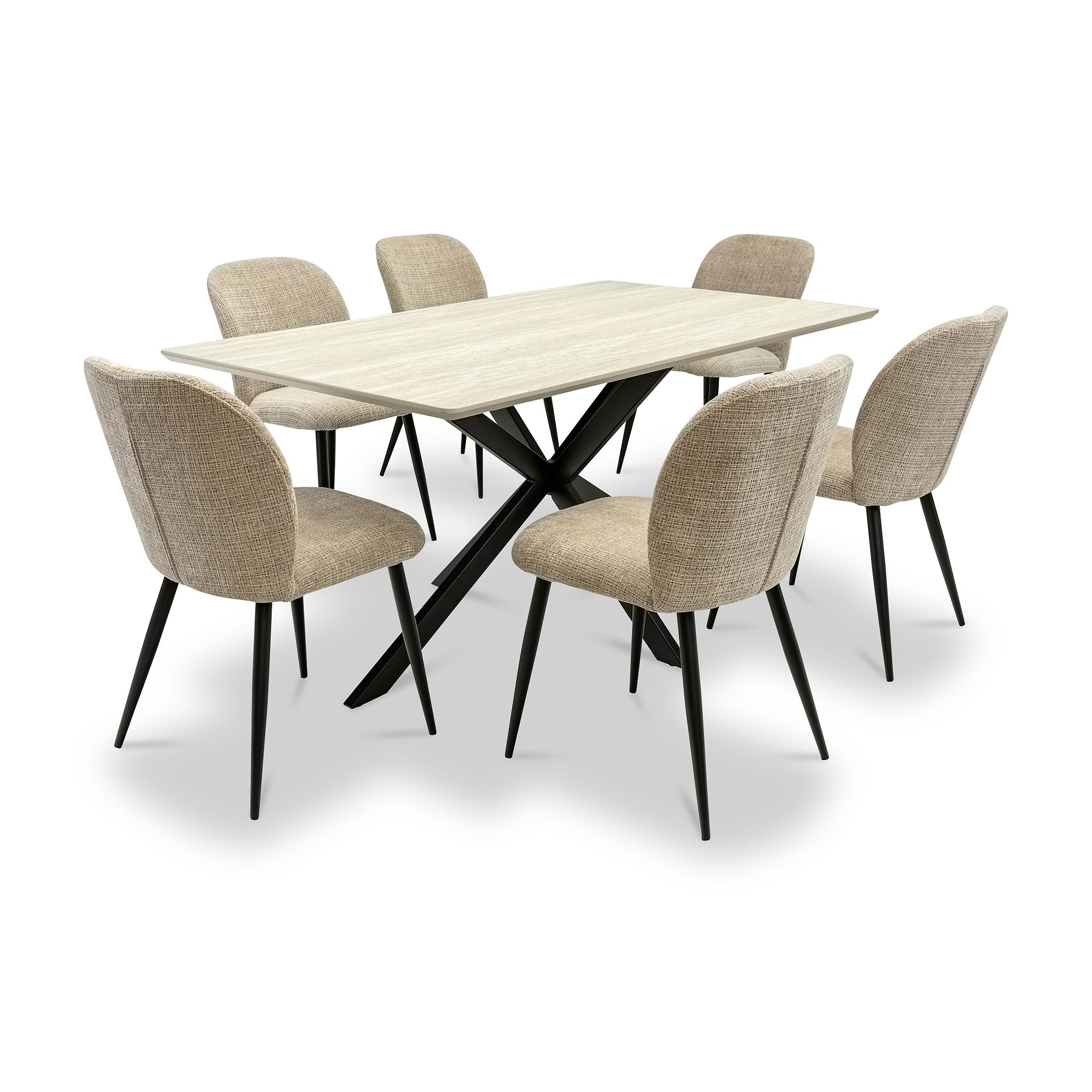 Mirella Textured Fabric Dining Chair from Roseland Furniture