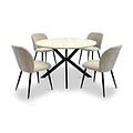 Mirella Textured Fabric Dining Chair from Roseland Furniture