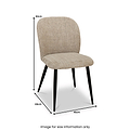 Mirella Textured Fabric Dining Chair from Roseland Furniture