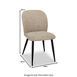 Mirella Textured Fabric Dining Chair from Roseland Furniture