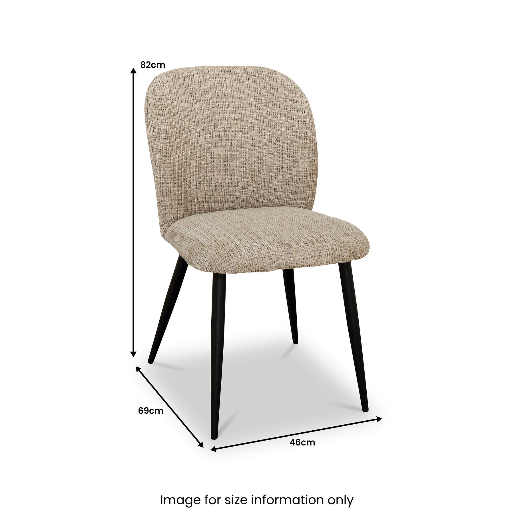 Mirella Textured Fabric Dining Chair from Roseland Furniture