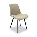 Effie-faux-leather-dining-chair-cream from Roseland Furniture
