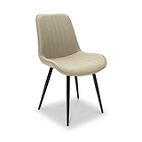 Effie-faux-leather-dining-chair-cream from Roseland Furniture