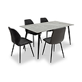 Kadison-sintered-stone-dining-table-grey-130cm from Roseland Furniture