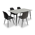 Kadison-sintered-stone-dining-table-grey-160cm from Roseland Furniture