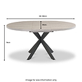 Harald-120cm-Sintered-Stone-Round-Ext-Dining-Table from Roseland Furniture