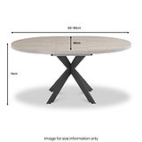 Harald-120cm-Sintered-Stone-Round-Ext-Dining-Table from Roseland Furniture