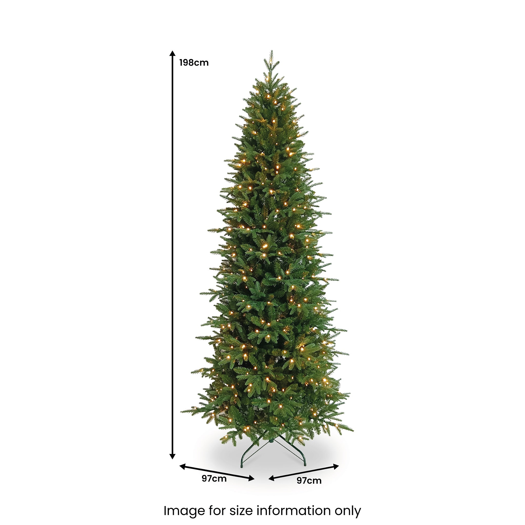 RIVINGTON Slim 6.5ft Tree WWLED from Roseland Furniture