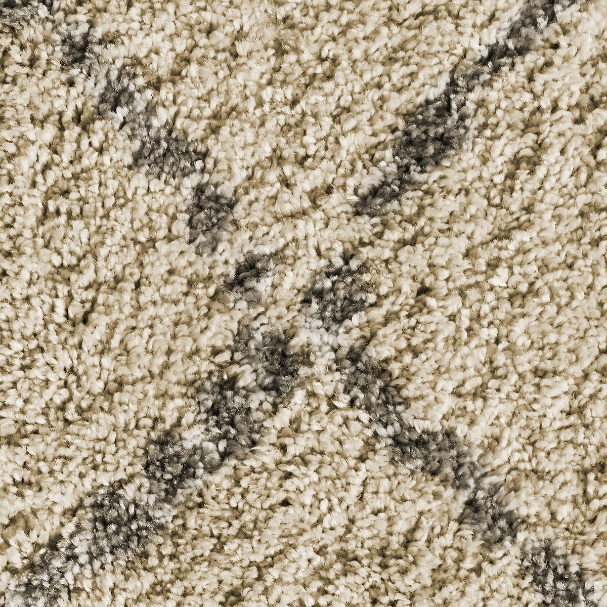 Webster Cream Grey Diamond Two Toned Rug