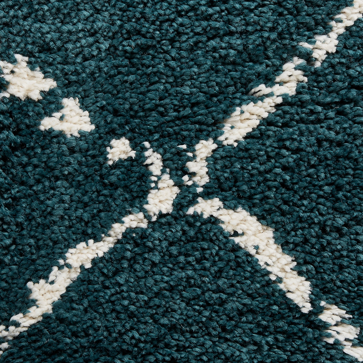 Webster Dark Green Diamond Two Toned Rug