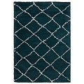 Webster Dark Green Diamond Two Toned Rug from Roseland Furniture