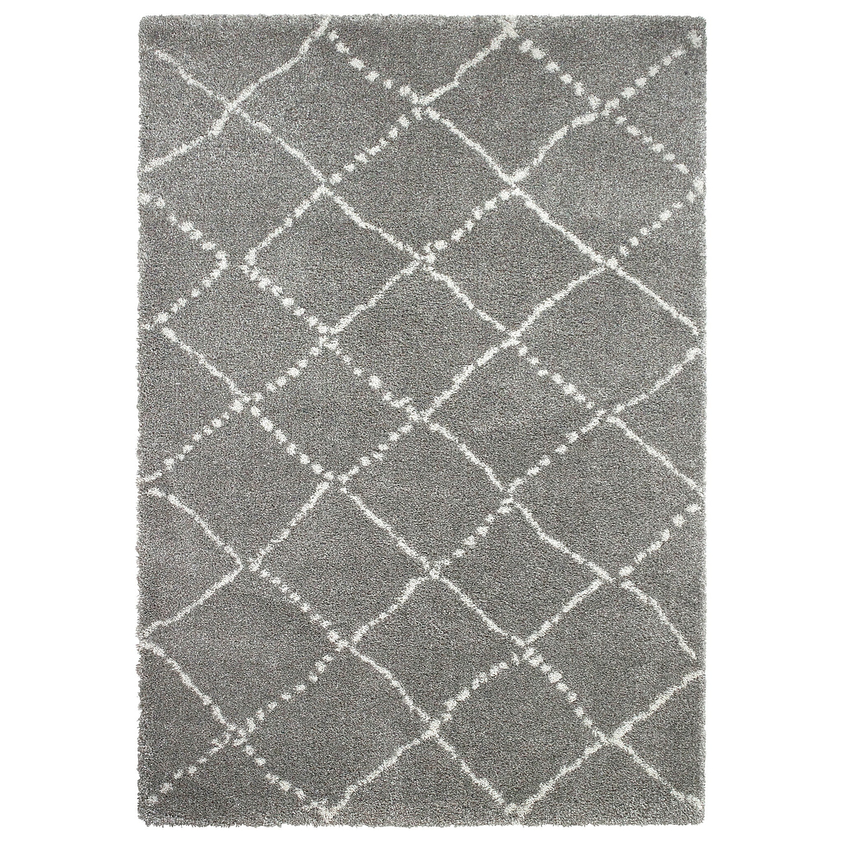 Webster Grey Cream Diamond Two Toned Rug from Roseland Furniture
