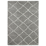 Webster Grey Cream Diamond Two Toned Rug from Roseland Furniture