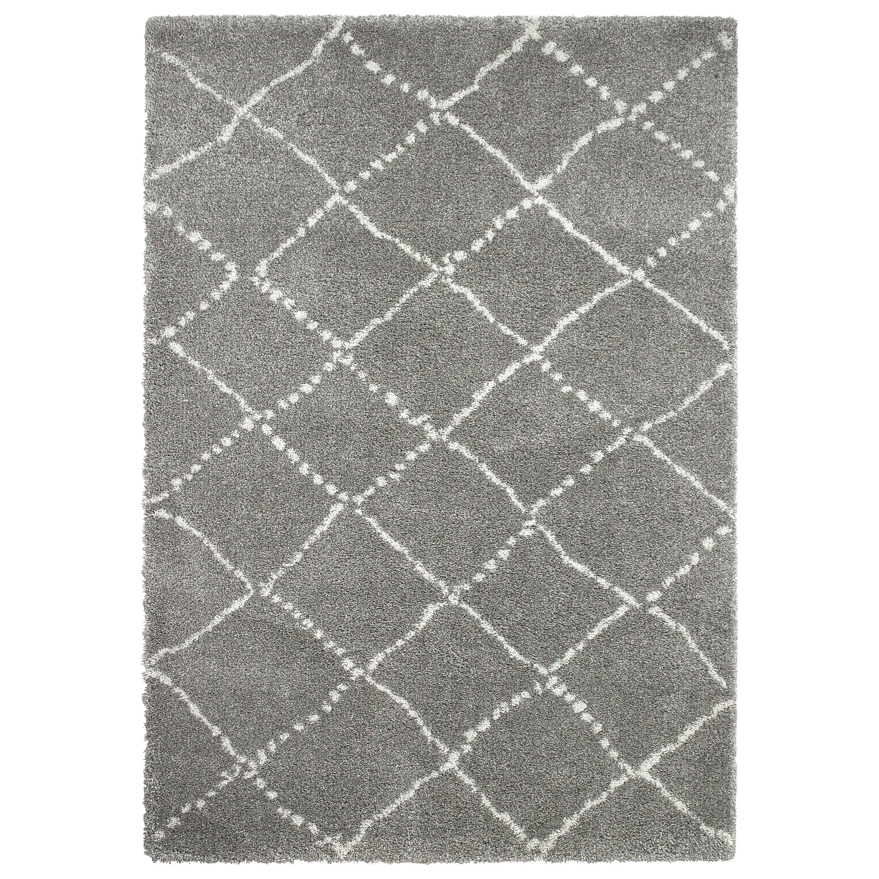 Webster Grey Cream Diamond Two Toned Rug from Roseland Furniture